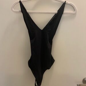 Aritzia Babaton Contour Black Bodysuit XS